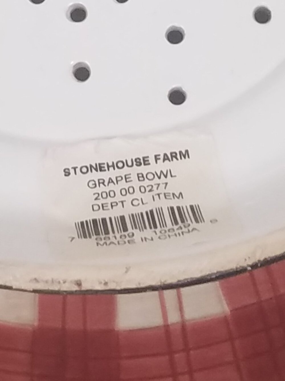 Tracy Porter Stonehouse Farm Collection Grape Bowl - Picture 9 of 10